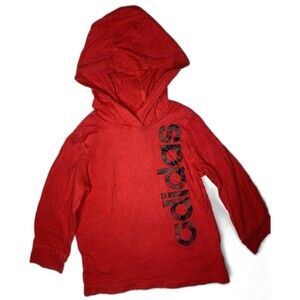 Adidas Unisex Hooded Long Sleeve T-shirt Size 18M Baby Toddler Pullover